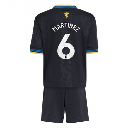Manchester United Lisandro Martinez #6 Dětské Alternativní Dres 2025-26 Krátký Rukáv (+ trenýrky)