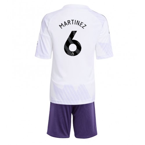 Manchester United Lisandro Martinez #6 Dětské Venkovní Dres 2025-26 Krátký Rukáv (+ trenýrky)