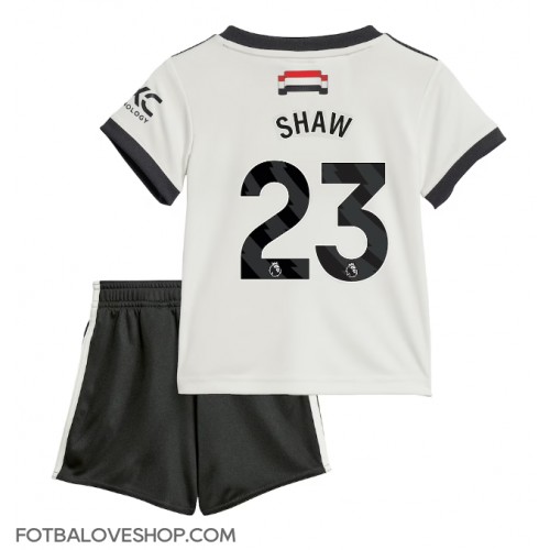 Manchester United Luke Shaw #23 Dětské Alternativní Dres 2024-25 Krátký Rukáv (+ trenýrky)