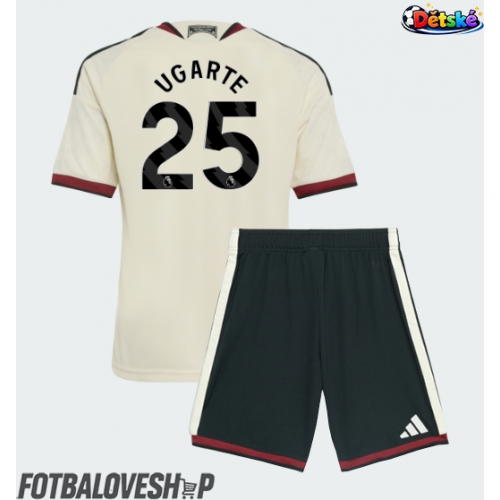 Manchester United Manuel Ugarte #25 Dětské Alternativní Dres 2026-27 Krátký Rukáv (+ trenýrky)