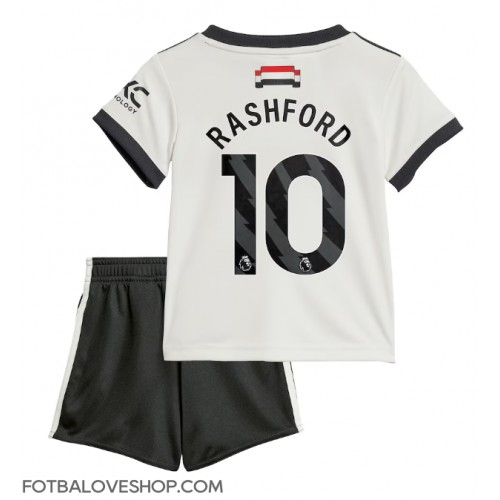 Manchester United Marcus Rashford #10 Dětské Alternativní Dres 2024-25 Krátký Rukáv (+ trenýrky)