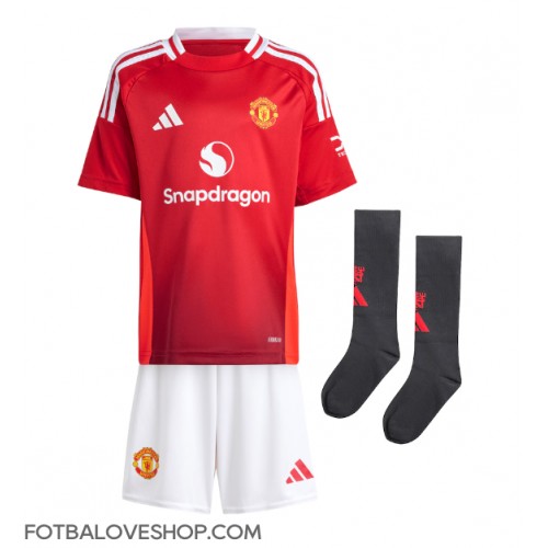 Manchester United Mason Mount #7 Dětské Domácí Dres 2024-25 Krátký Rukáv (+ trenýrky)