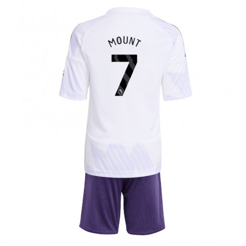 Manchester United Mason Mount #7 Dětské Venkovní Dres 2025-26 Krátký Rukáv (+ trenýrky)
