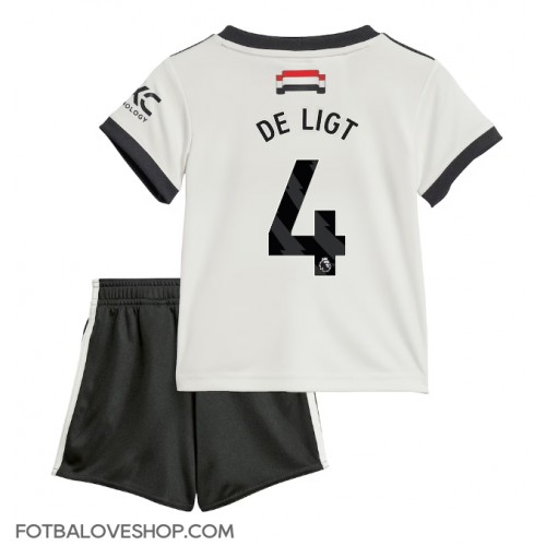 Manchester United Matthijs de Ligt #4 Dětské Alternativní Dres 2024-25 Krátký Rukáv (+ trenýrky)