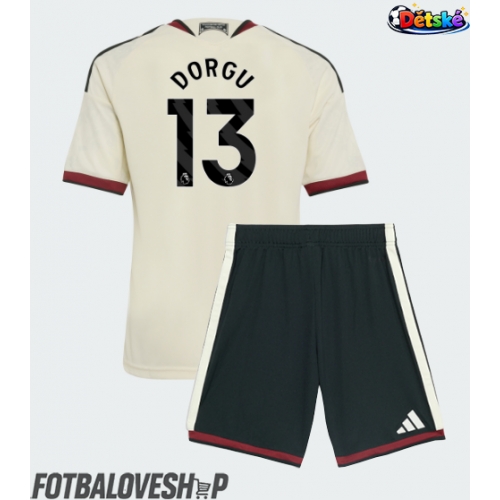 Manchester United Patrick Dorgu #13 Dětské Alternativní Dres 2026-27 Krátký Rukáv (+ trenýrky)
