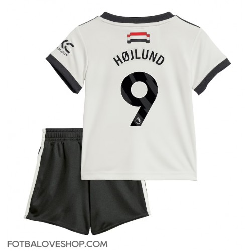 Manchester United Rasmus Hojlund #9 Dětské Alternativní Dres 2024-25 Krátký Rukáv (+ trenýrky)