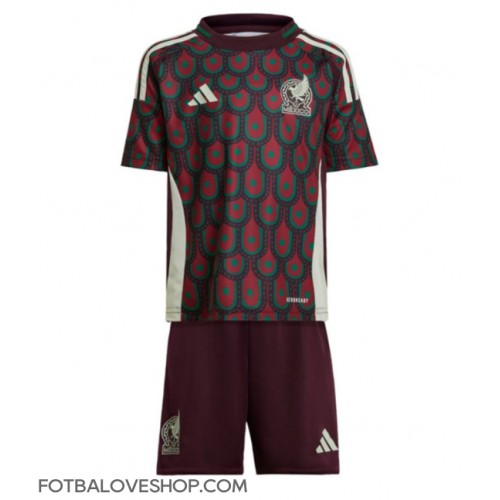 Mexiko Dětské Domácí Dres Copa America 2024 Krátký Rukáv (+ trenýrky)