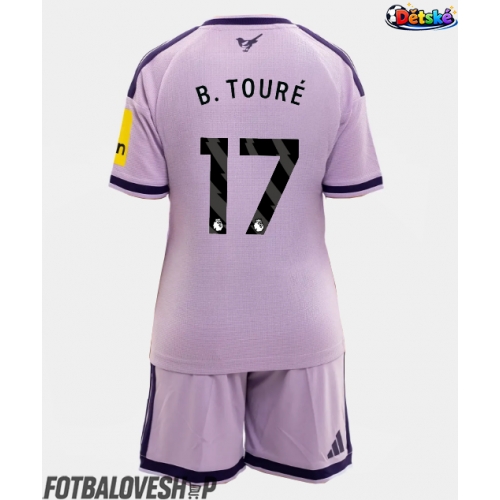 Newcastle United Bazoumana Toure #17 Dětské Alternativní Dres 2026-27 Krátký Rukáv (+ trenýrky)
