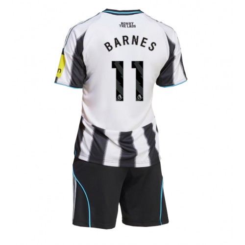 Newcastle United Harvey Barnes #11 Dětské Domácí Dres 2025-26 Krátký Rukáv (+ trenýrky)