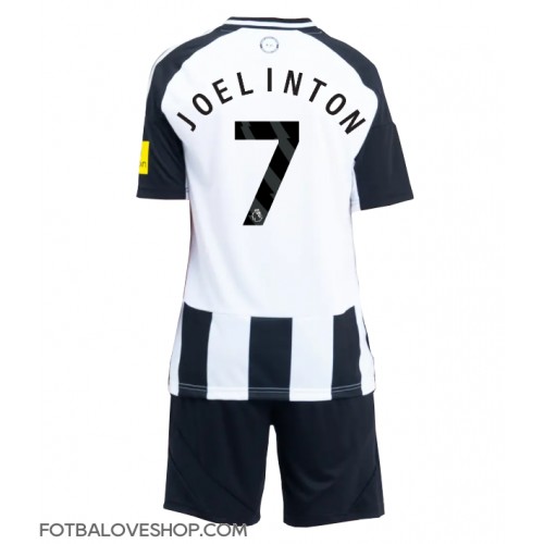 Newcastle United Joelinton #7 Dětské Domácí Dres 2024-25 Krátký Rukáv (+ trenýrky)