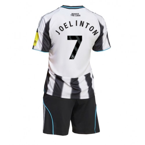 Newcastle United Joelinton #7 Dětské Domácí Dres 2025-26 Krátký Rukáv (+ trenýrky)
