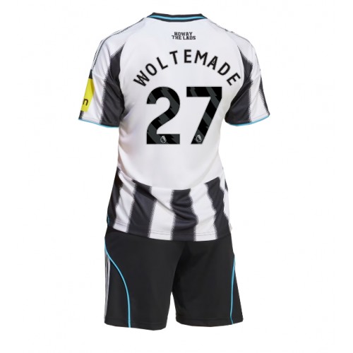Newcastle United Nick Woltemade #27 Dětské Domácí Dres 2025-26 Krátký Rukáv (+ trenýrky)