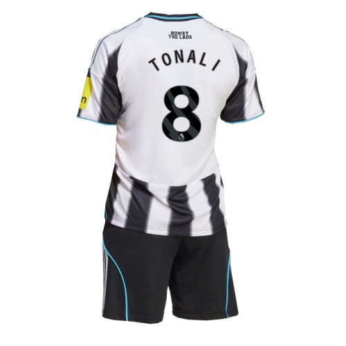 Newcastle United Sandro Tonali #8 Dětské Domácí Dres 2025-26 Krátký Rukáv (+ trenýrky)