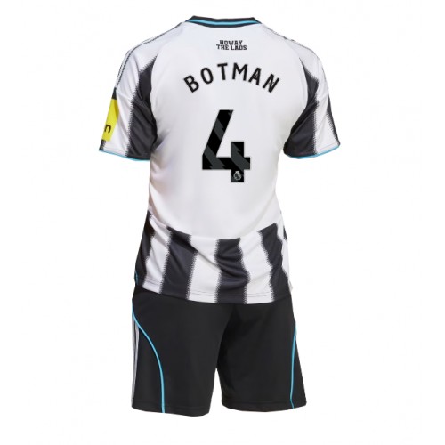 Newcastle United Sven Botman #4 Dětské Domácí Dres 2025-26 Krátký Rukáv (+ trenýrky)