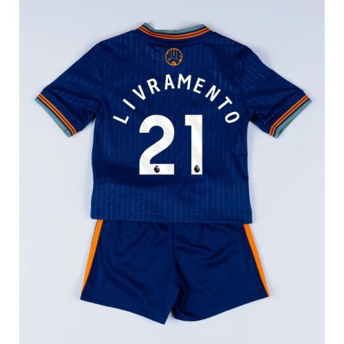 Newcastle United Tino Livramento #21 Dětské Alternativní Dres 2025-26 Krátký Rukáv (+ trenýrky)