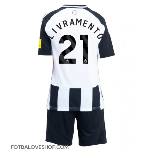 Newcastle United Tino Livramento #21 Dětské Domácí Dres 2024-25 Krátký Rukáv (+ trenýrky)