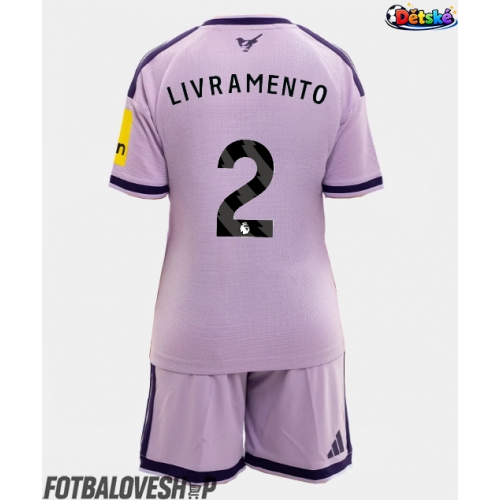 Newcastle United Tino Livramento #2 Dětské Alternativní Dres 2026-27 Krátký Rukáv (+ trenýrky)