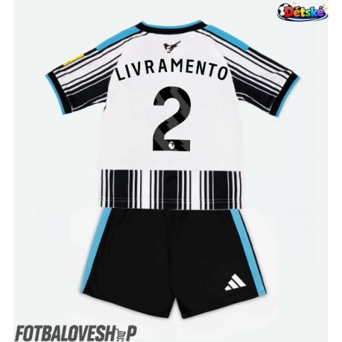 Newcastle United Tino Livramento #2 Dětské Domácí Dres 2026-27 Krátký Rukáv (+ trenýrky)