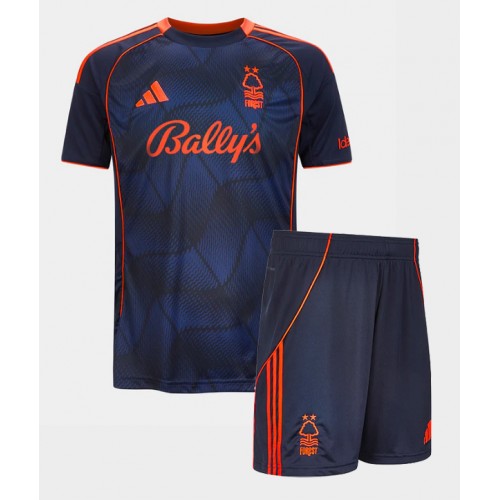 Nottingham Forest Dan Ndoye #14 Dětské Alternativní Dres 2025-26 Krátký Rukáv (+ trenýrky)
