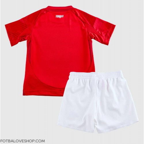 Nottingham Forest Dětské Domácí Dres 2024-25 Krátký Rukáv (+ trenýrky)