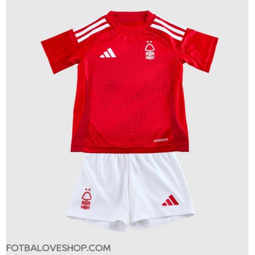 Nottingham Forest Dětské Domácí Dres 2024-25 Krátký Rukáv (+ trenýrky)