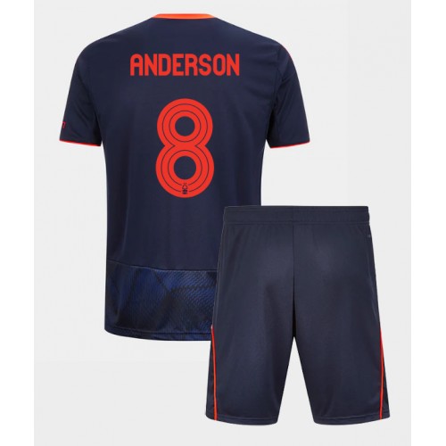 Nottingham Forest Elliot Anderson #8 Dětské Alternativní Dres 2025-26 Krátký Rukáv (+ trenýrky)