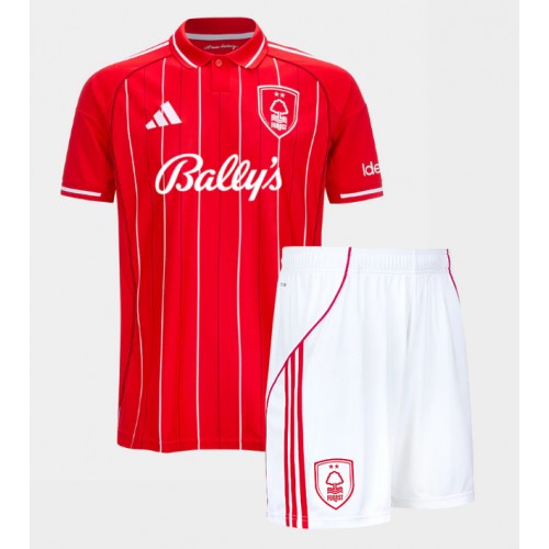 Nottingham Forest Elliot Anderson #8 Dětské Domácí Dres 2025-26 Krátký Rukáv (+ trenýrky)