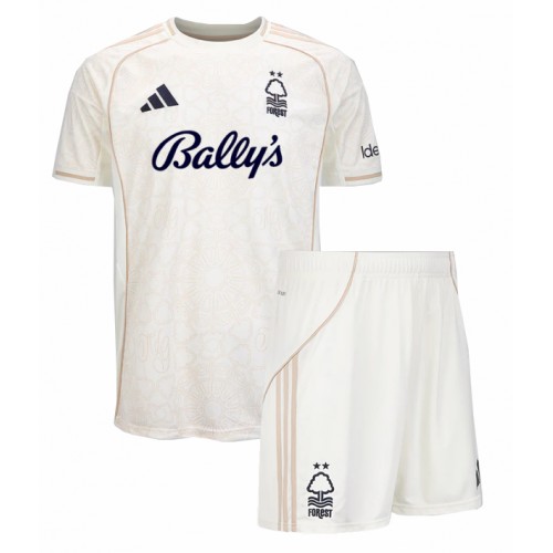 Nottingham Forest Elliot Anderson #8 Dětské Venkovní Dres 2025-26 Krátký Rukáv (+ trenýrky)