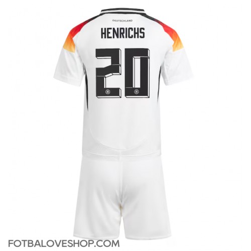 Německo Benjamin Henrichs #20 Dětské Domácí Dres ME 2024 Krátký Rukáv (+ trenýrky)