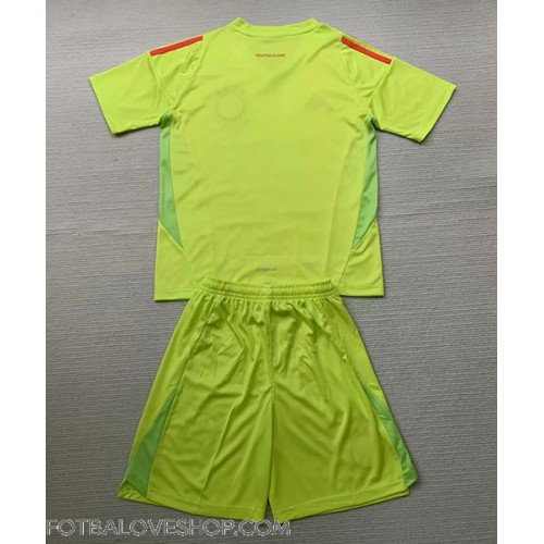 Německo Brankářské Dětské Venkovní Dres ME 2024 Krátký Rukáv (+ trenýrky)