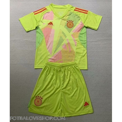 Německo Brankářské Dětské Venkovní Dres ME 2024 Krátký Rukáv (+ trenýrky)