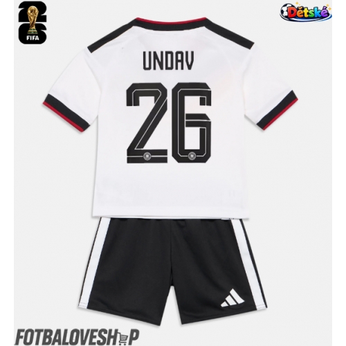 Německo Deniz Undav #26 Dětské Domácí Dres MS 2026 Krátký Rukáv (+ trenýrky)