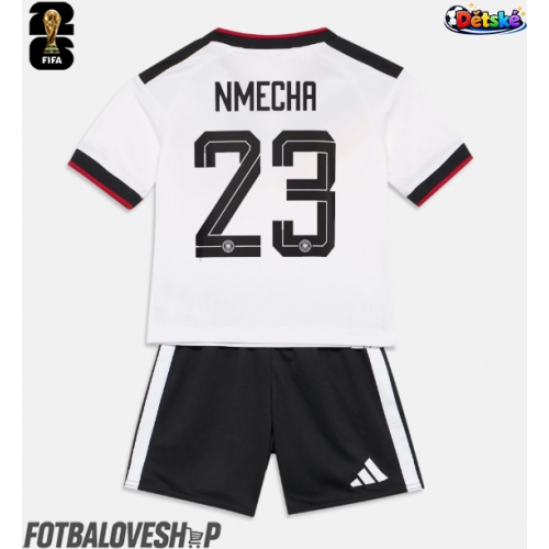 Německo Felix Nmecha #23 Dětské Domácí Dres MS 2026 Krátký Rukáv (+ trenýrky)
