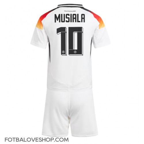 Německo Jamal Musiala #10 Dětské Domácí Dres ME 2024 Krátký Rukáv (+ trenýrky)