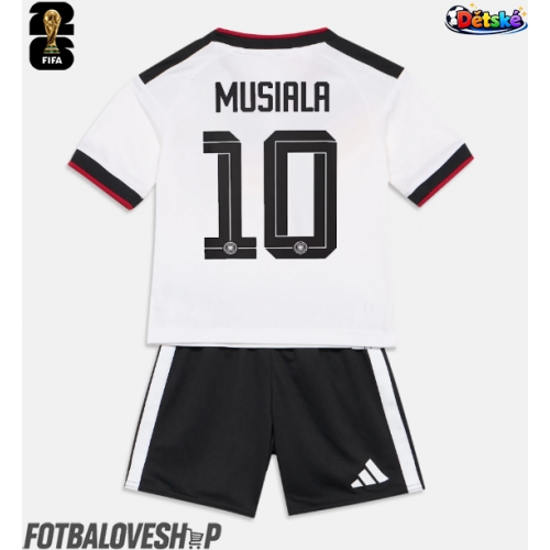 Německo Jamal Musiala #10 Dětské Domácí Dres MS 2026 Krátký Rukáv (+ trenýrky)
