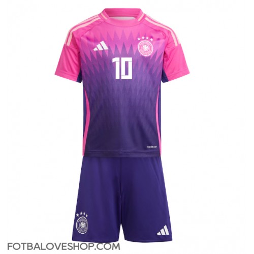 Německo Jamal Musiala #10 Dětské Venkovní Dres ME 2024 Krátký Rukáv (+ trenýrky)