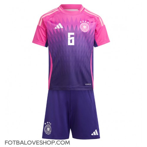 Německo Joshua Kimmich #6 Dětské Venkovní Dres ME 2024 Krátký Rukáv (+ trenýrky)
