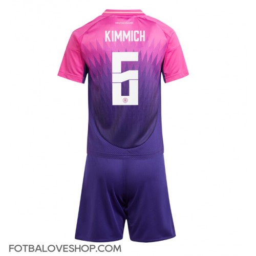 Německo Joshua Kimmich #6 Dětské Venkovní Dres ME 2024 Krátký Rukáv (+ trenýrky)