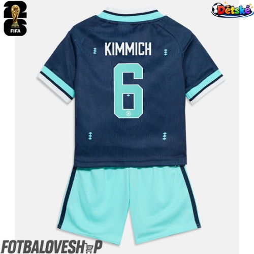 Německo Joshua Kimmich #6 Dětské Venkovní Dres MS 2026 Krátký Rukáv (+ trenýrky)