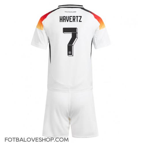 Německo Kai Havertz #7 Dětské Domácí Dres ME 2024 Krátký Rukáv (+ trenýrky)