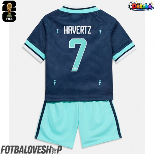 Německo Kai Havertz #7 Dětské Venkovní Dres MS 2026 Krátký Rukáv (+ trenýrky)
