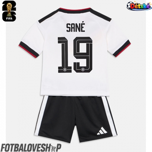 Německo Leroy Sane #19 Dětské Domácí Dres MS 2026 Krátký Rukáv (+ trenýrky)