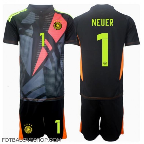 Německo Manuel Neuer #1 Brankářské Dětské Domácí Dres ME 2024 Krátký Rukáv (+ trenýrky)