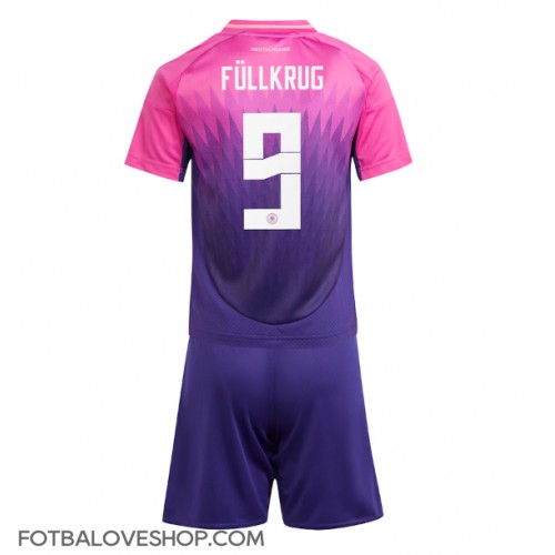 Německo Niclas Fullkrug #9 Dětské Venkovní Dres ME 2024 Krátký Rukáv (+ trenýrky)