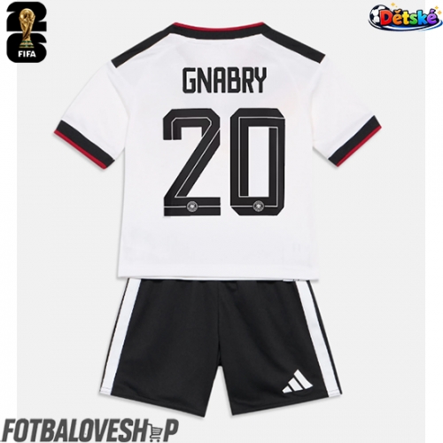 Německo Serge Gnabry #20 Dětské Domácí Dres MS 2026 Krátký Rukáv (+ trenýrky)