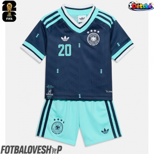 Německo Serge Gnabry #20 Dětské Venkovní Dres MS 2026 Krátký Rukáv (+ trenýrky)