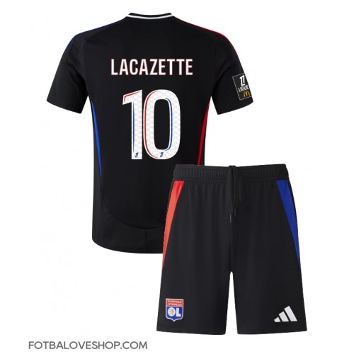 Olympique Lyonnais Alexandre Lacazette #10 Dětské Venkovní Dres 2024-25 Krátký Rukáv (+ trenýrky)