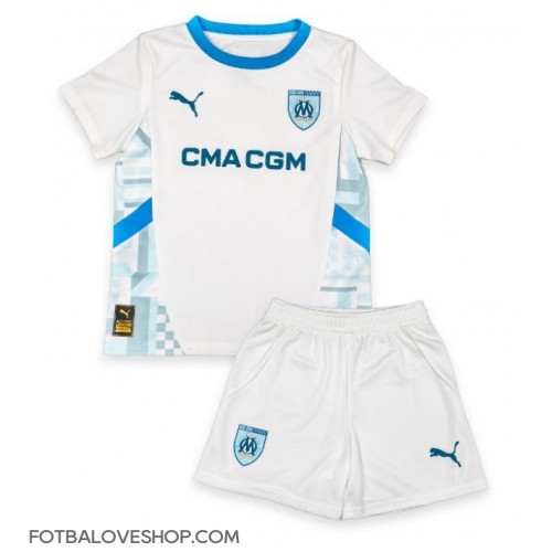 Olympique de Marseille Mason Greenwood #10 Dětské Domácí Dres 2024-25 Krátký Rukáv (+ trenýrky)