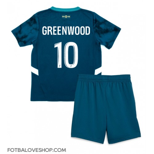 Olympique de Marseille Mason Greenwood #10 Dětské Venkovní Dres 2024-25 Krátký Rukáv (+ trenýrky)