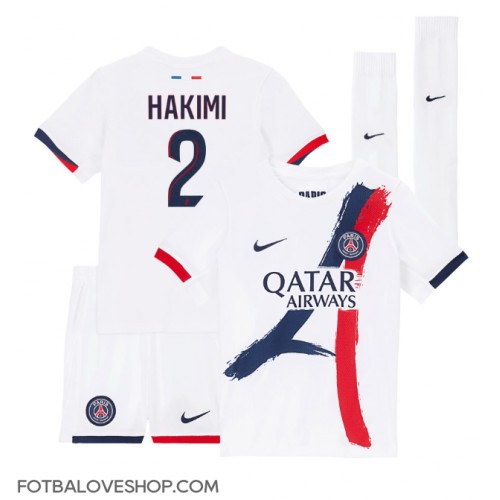 Paris Saint-Germain Achraf Hakimi #2 Dětské Venkovní Dres 2024-25 Krátký Rukáv (+ trenýrky)
